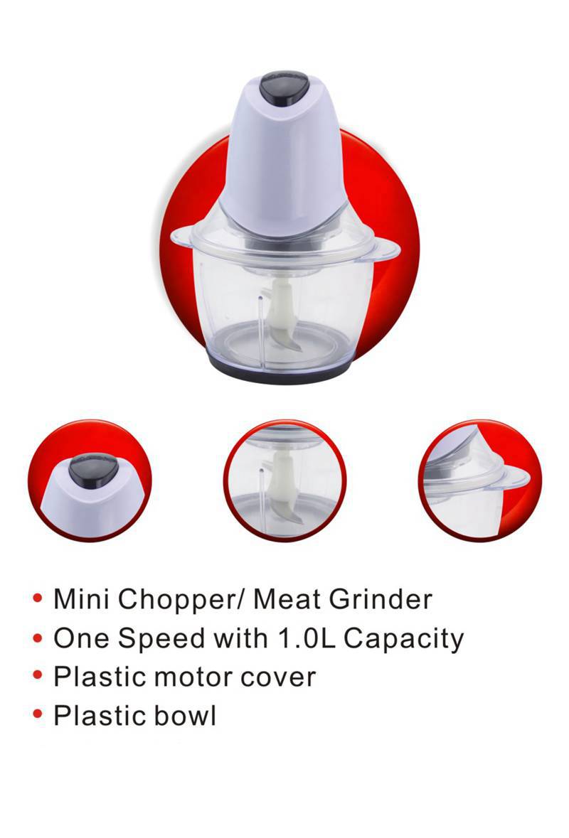 1.0L Meat Chopper with Sharp Blades